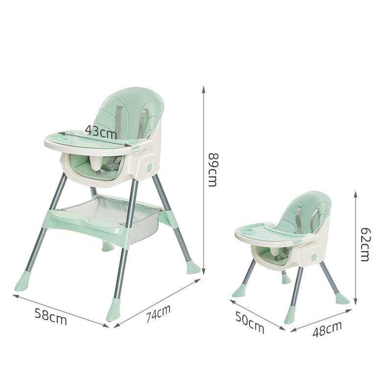 Baby Feeding Chair with Two-layer Dining Plate