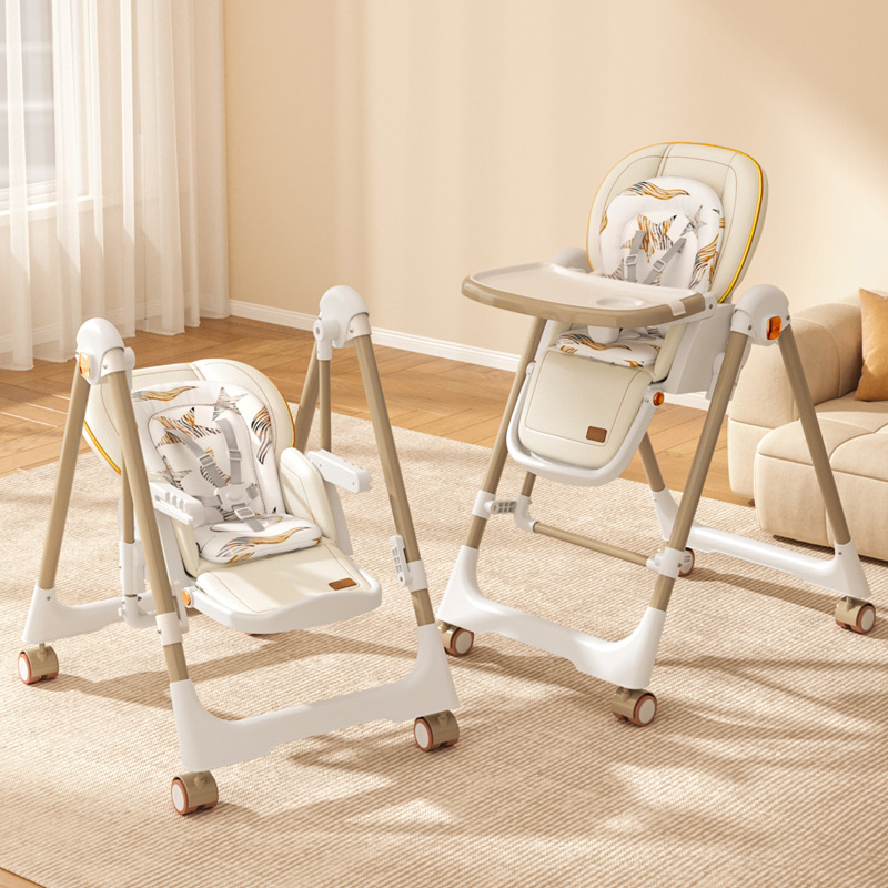 Perfect combination: baby high chair that turns into a rocking chair