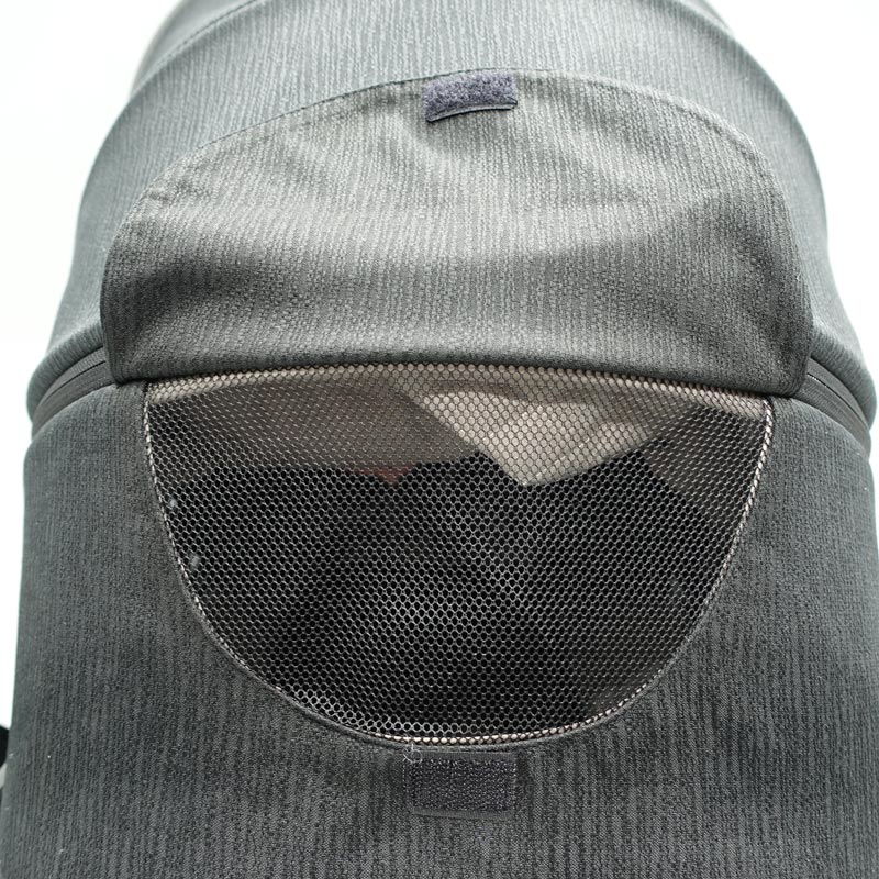 Adjustable canopy, with a window
