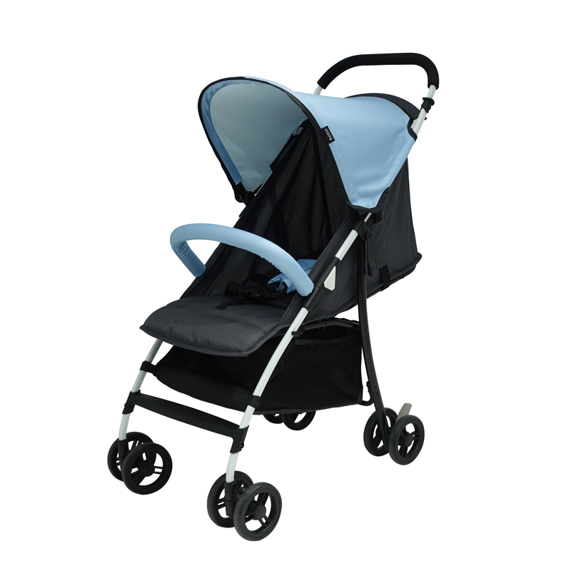 Easy-to-operate pushchair with single brake system