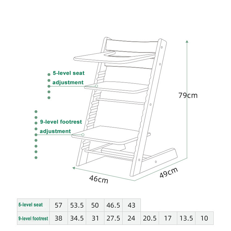 Foldable Baby High Chair
