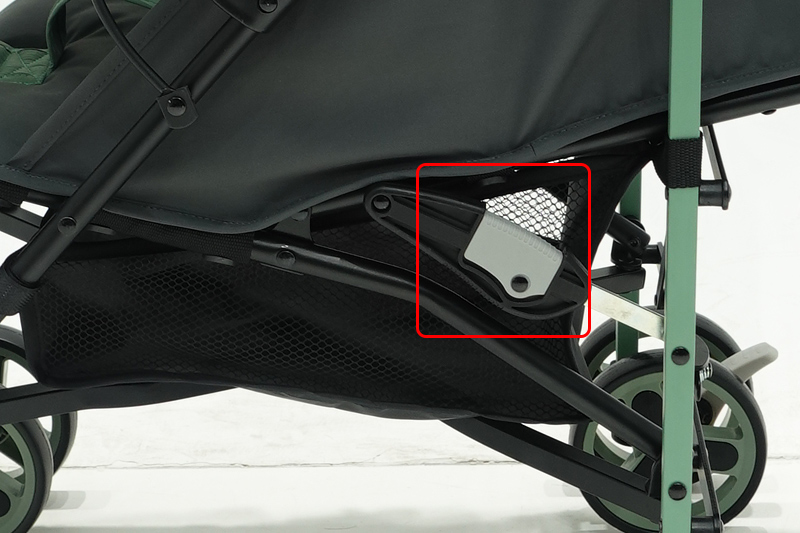 Backrest adjustment button