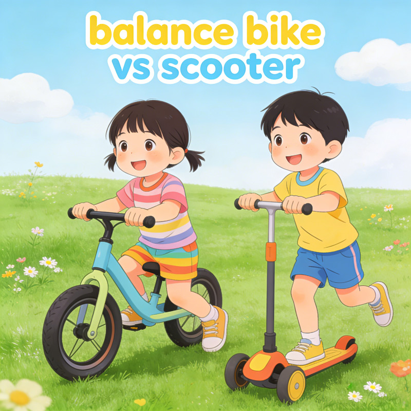 Balance Bike vs Scooter: Which Is Better for 2-6 Year Olds?